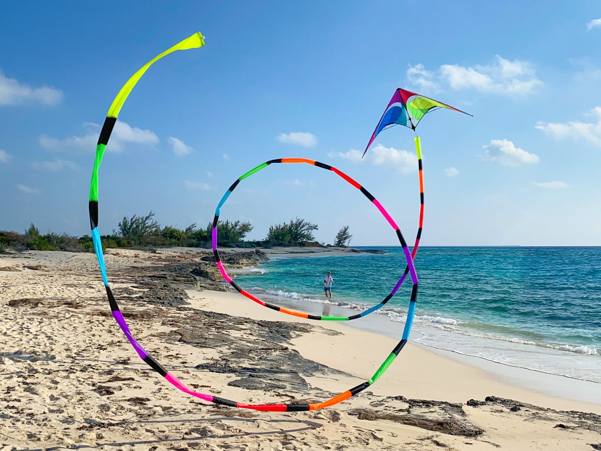 75 foot spectrum tube tail on the beach