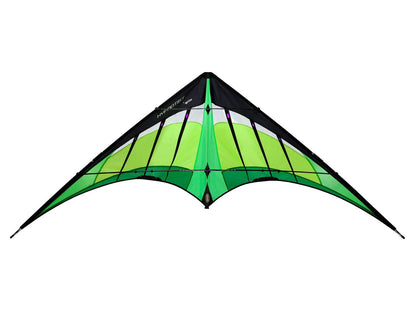 Citrus Hypnotist stunt kite on white background