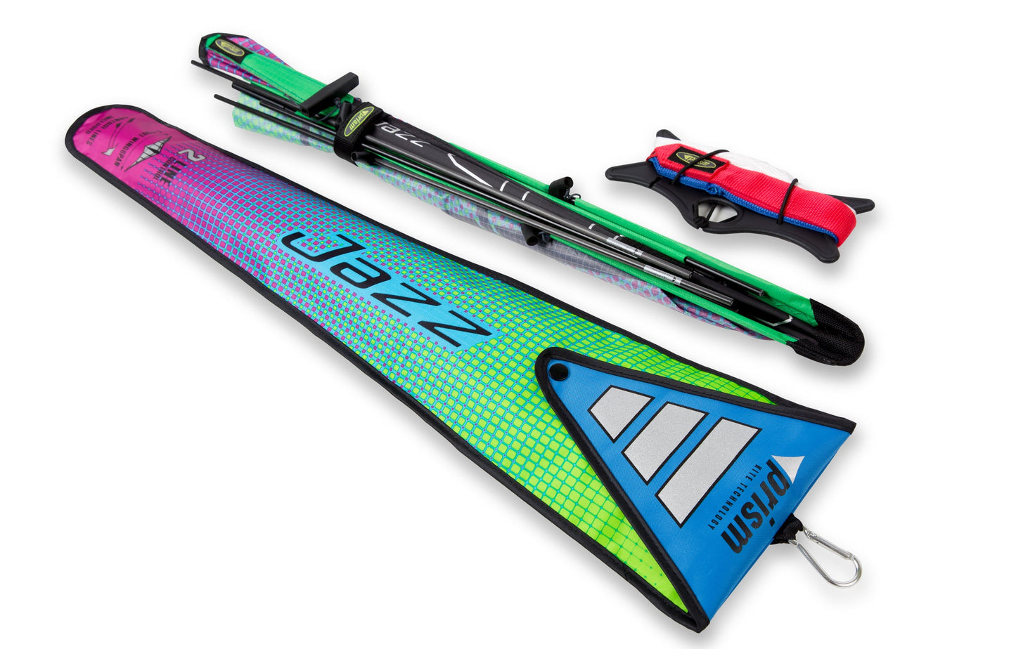 Jazz 2.0 storage bag, kite, and flying lines