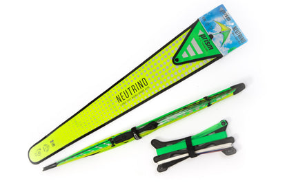 Neutrino package with kite, flying lines, and tail