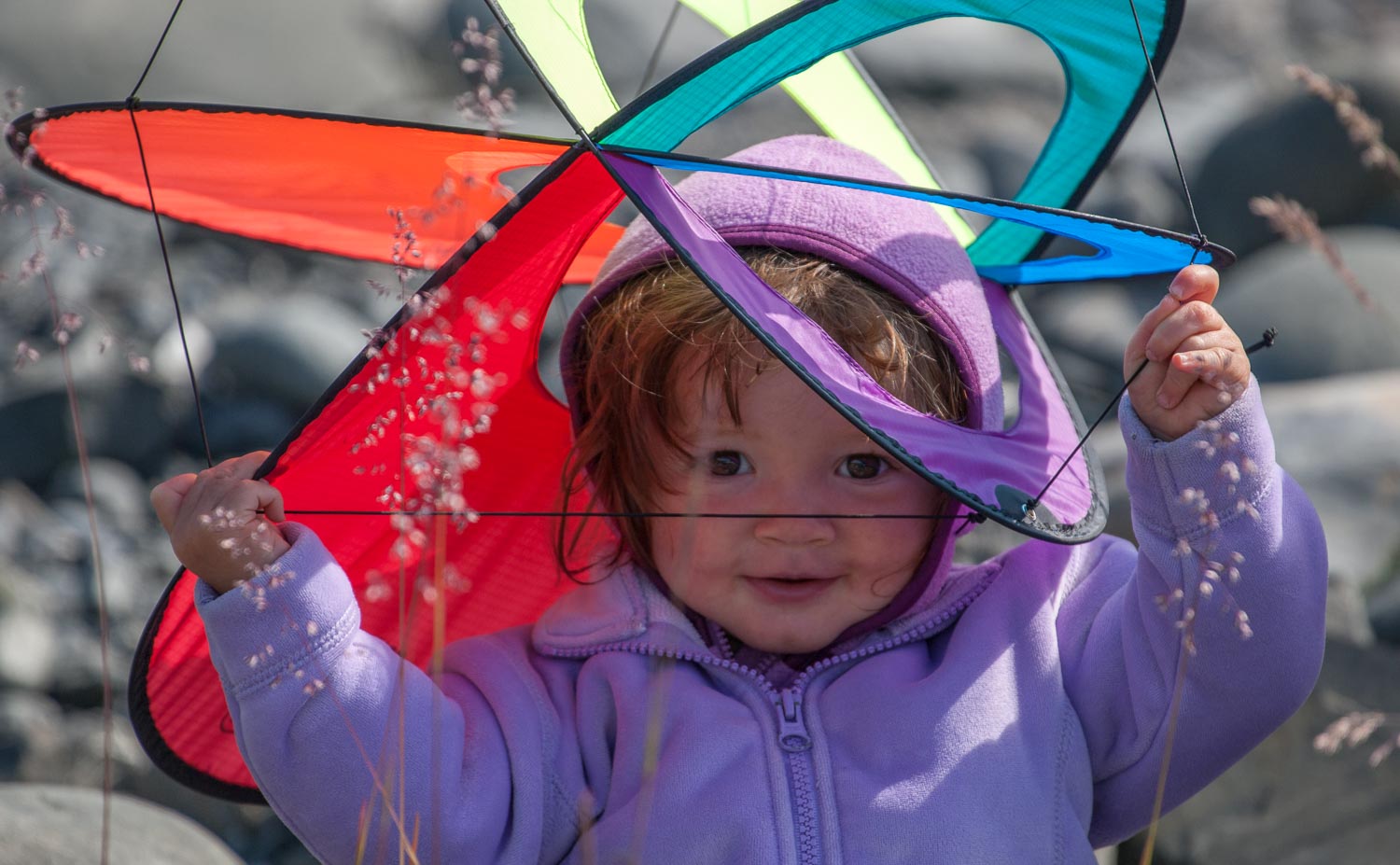 Child playing with EO Atom