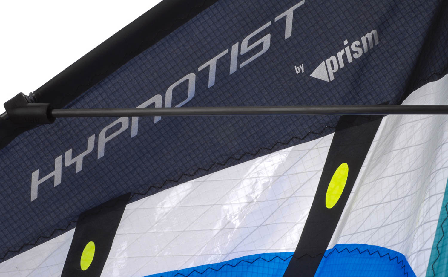 Close-up of Hypnotist sail logo